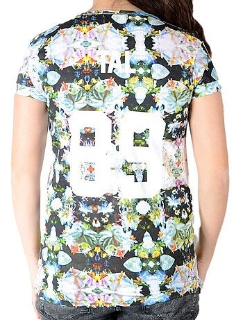 Tee Shirt Little Eleven Paris Talall SS Mixte garçon fille Blanc