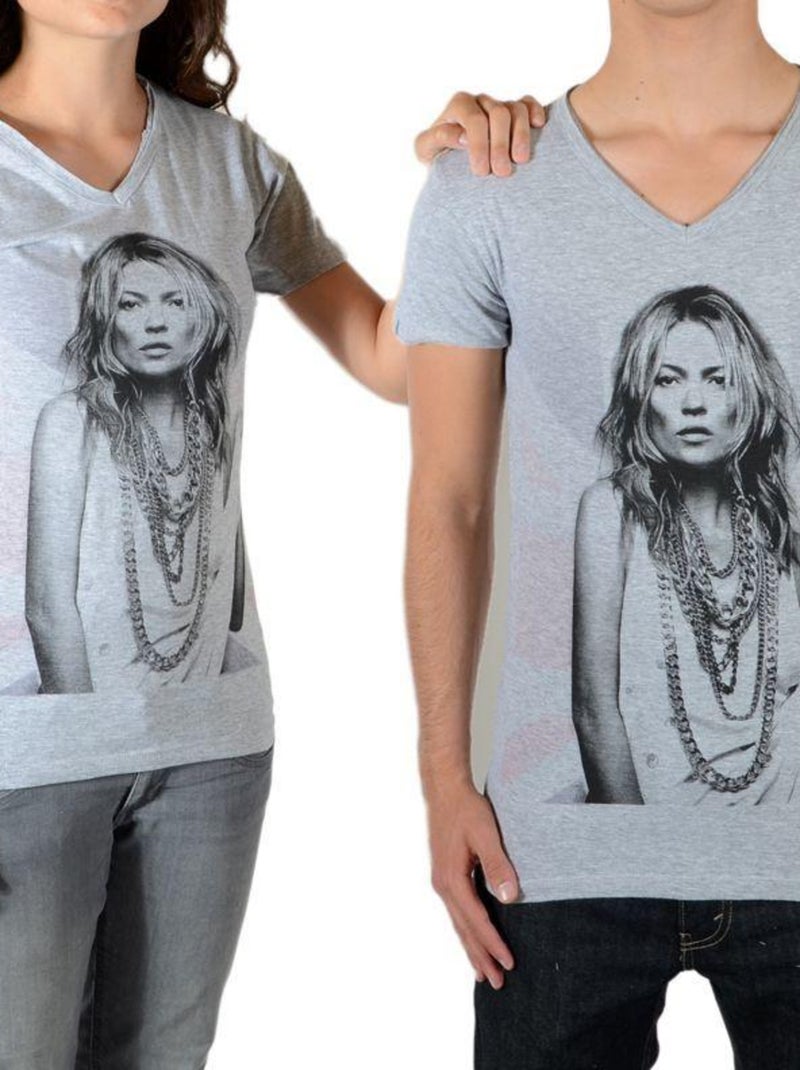 Tee Shirt Little Eleven Paris V Moss Gris - Kiabi