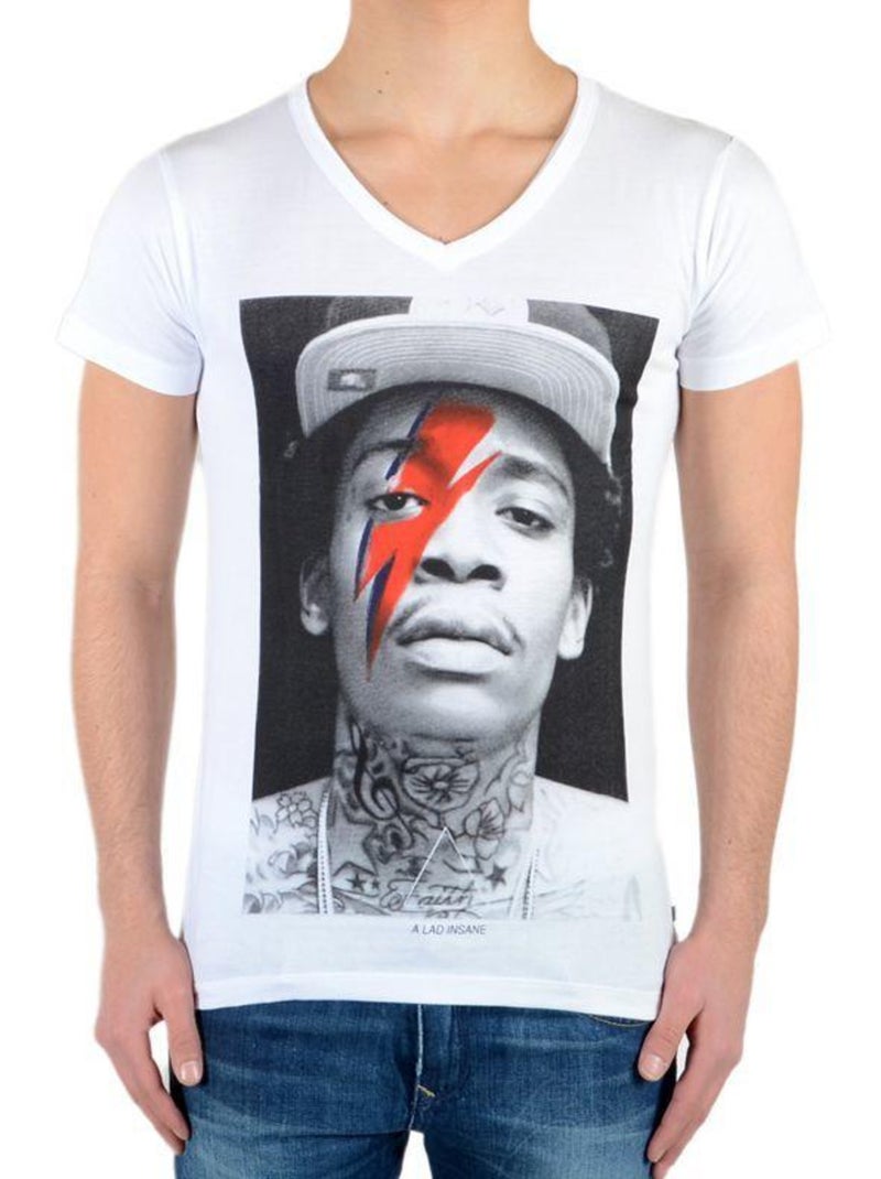 Tee Shirt Little Eleven Paris Wiz Bowie SS Mixte Blanc - Kiabi