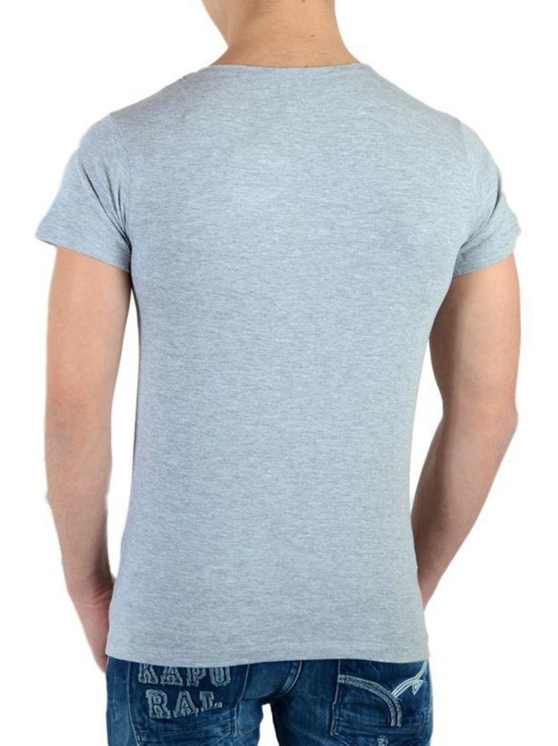 Tee Shirt Little Eleven Paris Wiz Bowie SS Mixte Gris - Kiabi