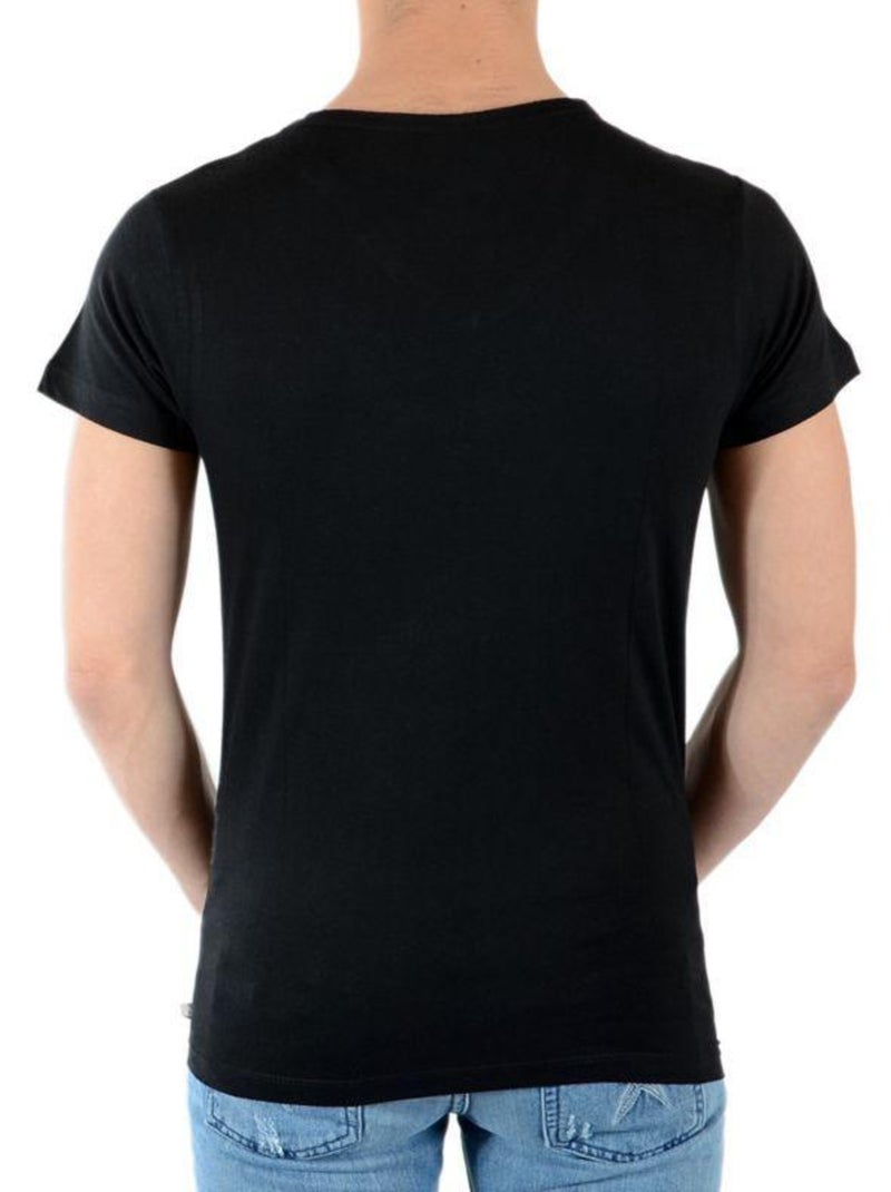 Tee Shirt Little Eleven Paris Wiz Bowie SS Mixte Noir - Kiabi