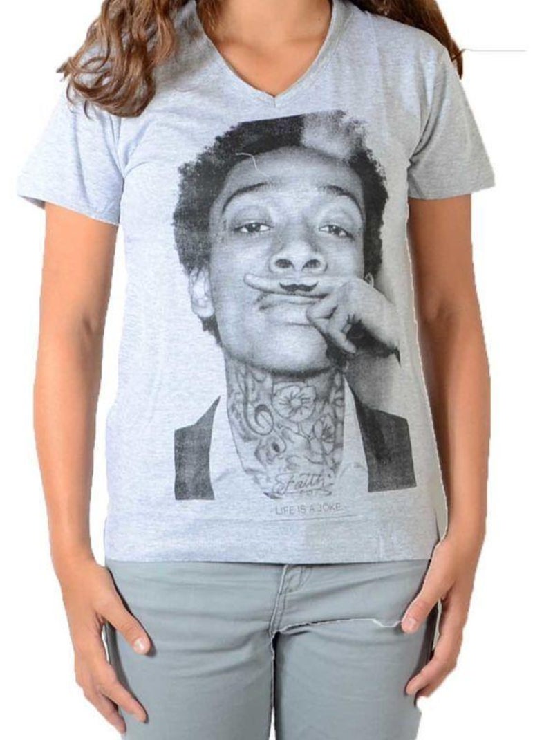 Tee Shirt Little Eleven Paris Wiz SS Mixte Gris - Kiabi