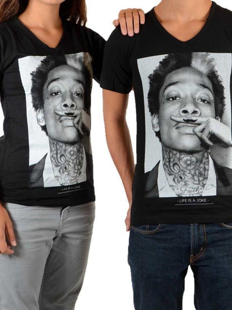 Tee Shirt Little Eleven Paris Wiz SS Mixte Noir - Kiabi
