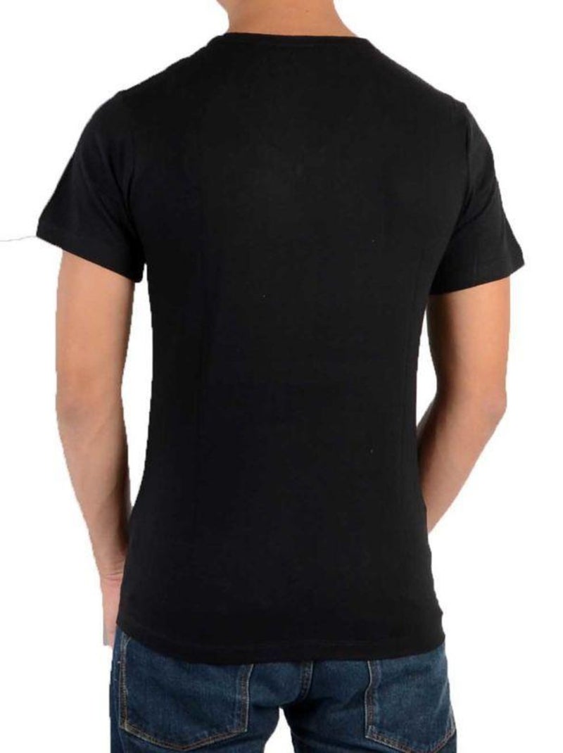 Tee Shirt Little Eleven Paris Wiz SS Mixte Noir - Kiabi