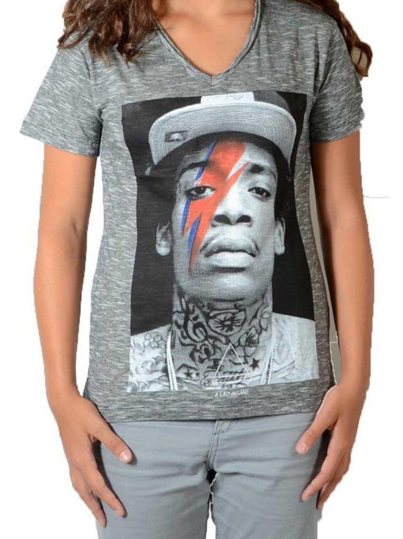 Tee Shirt Little Eleven Paris Wizka SS Wiz Khalifa Mixte Gris - Kiabi