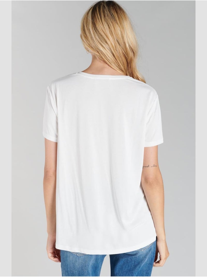 Tee-shirt lola 'le temps des cerises' Blanc - Kiabi