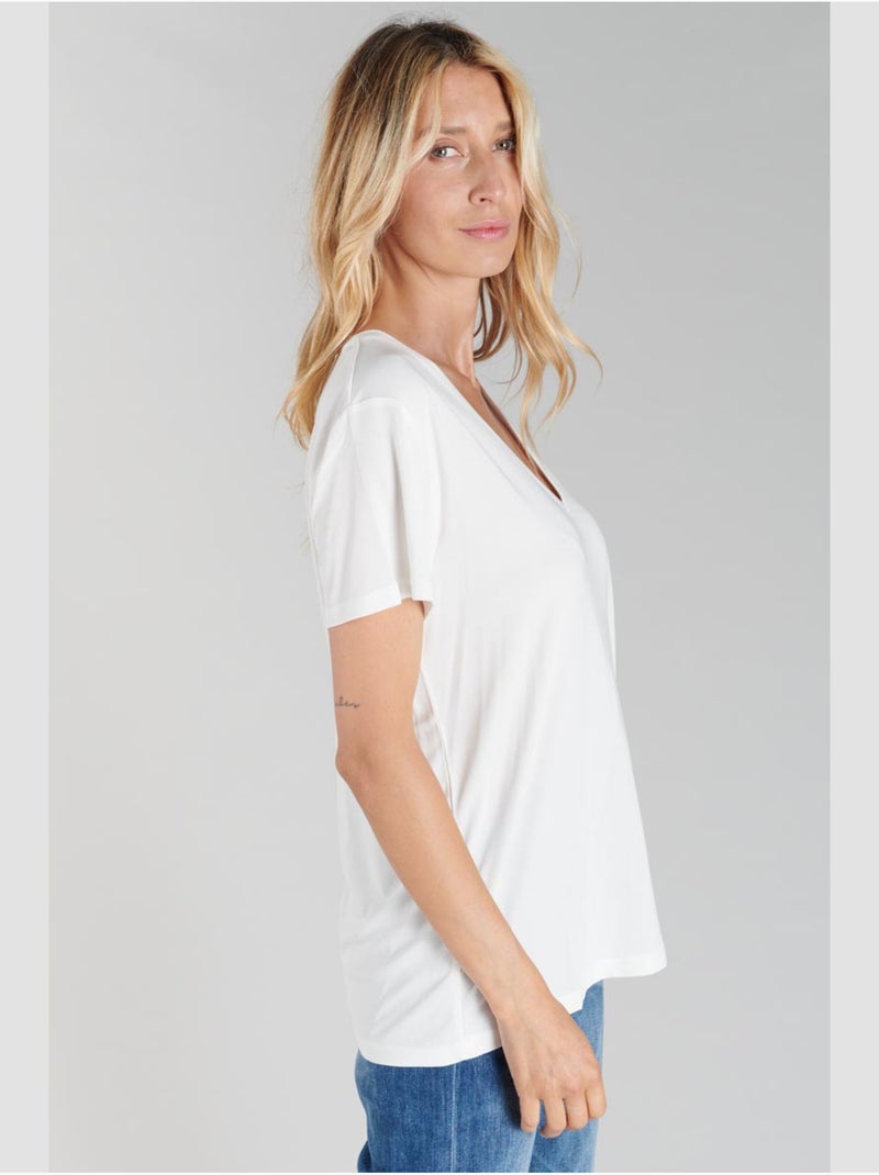Tee-shirt lola 'le temps des cerises' Blanc - Kiabi