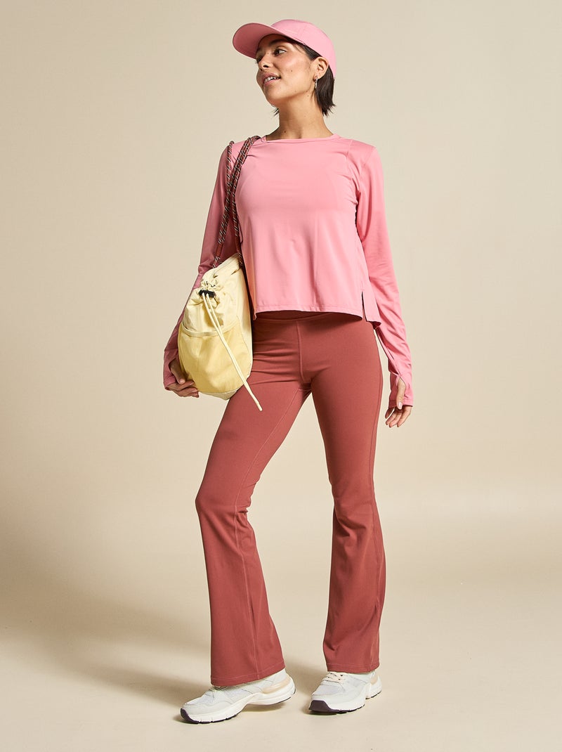 Tee-shirt long fluide - (ekstract) Rose - Kiabi