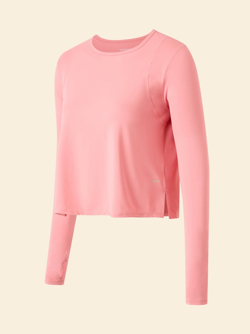 Tee-shirt long fluide - (ekstract) Rose - Kiabi