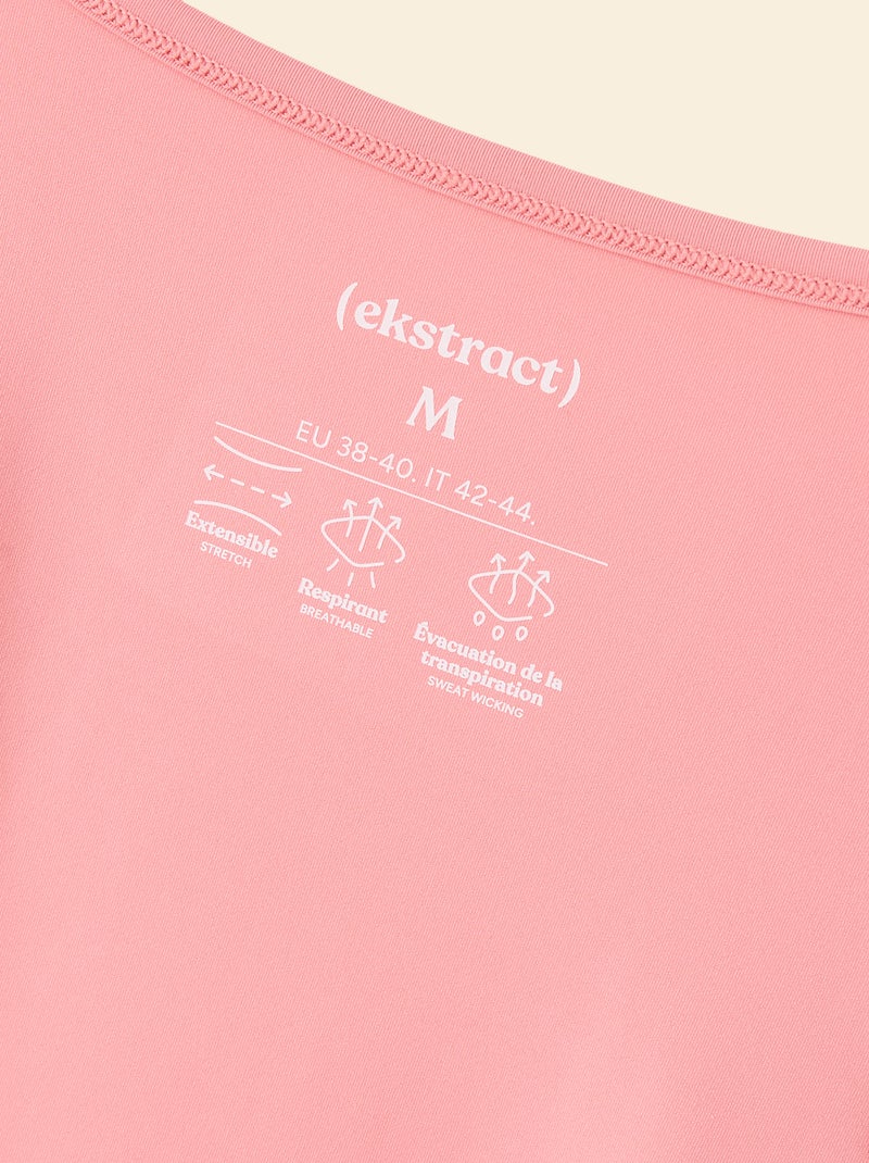 Tee-shirt long fluide - (ekstract) Rose - Kiabi