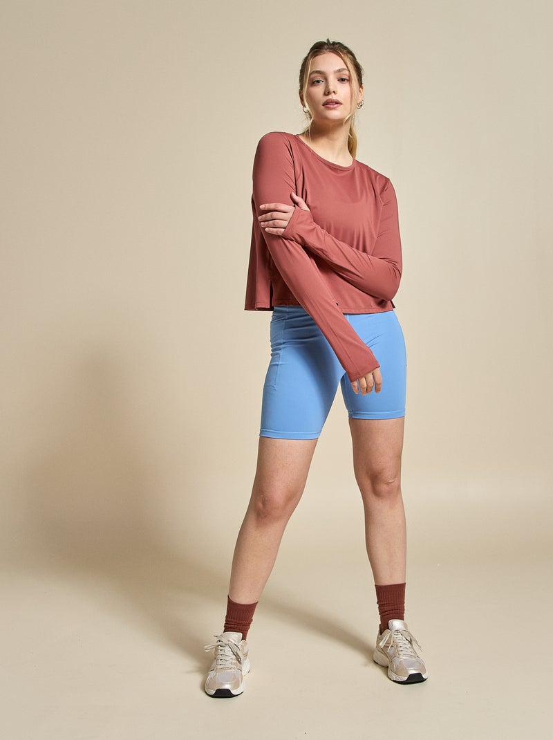 Tee-shirt long fluide - (ekstract) Terracotta - Kiabi