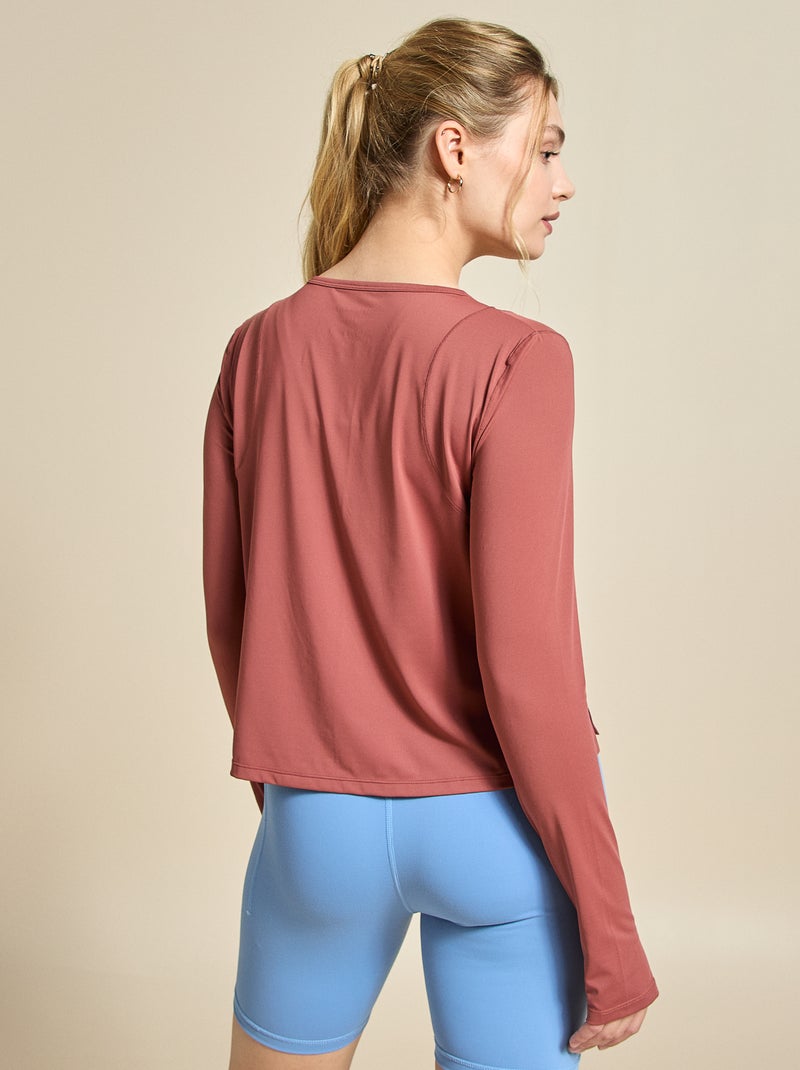 Tee-shirt long fluide - (ekstract) Terracotta - Kiabi