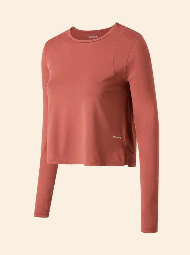 Tee-shirt long fluide - (ekstract) Terracotta - Kiabi