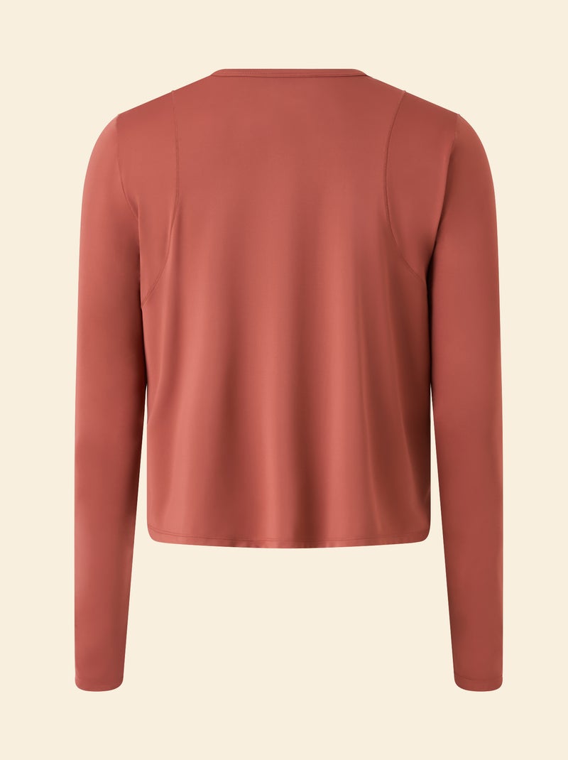 Tee-shirt long fluide - (ekstract) Terracotta - Kiabi