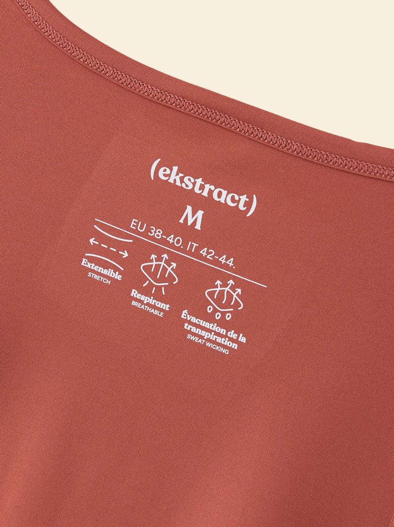 Tee-shirt long fluide - (ekstract) Terracotta - Kiabi