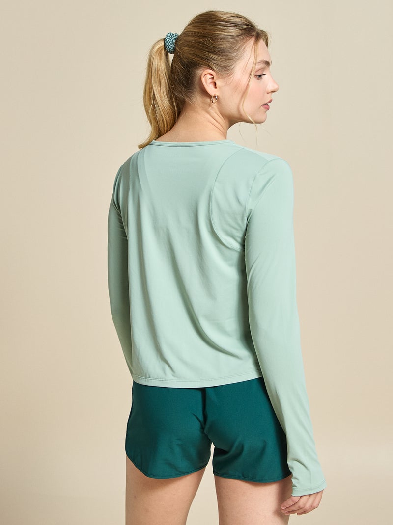 Tee-shirt long fluide - (ekstract) Vert - Kiabi