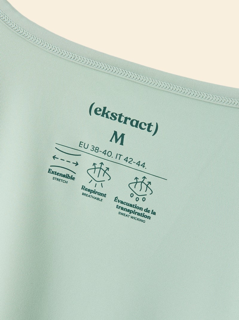 Tee-shirt long fluide - (ekstract) Vert - Kiabi