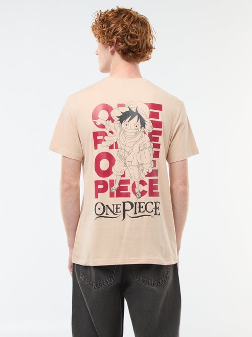Tee-shirt long imprimé 'One Piece' - Kiabi