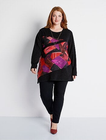 Tee-shirt long pans asymétriques