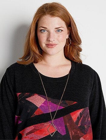 Tee-shirt long pans asymétriques