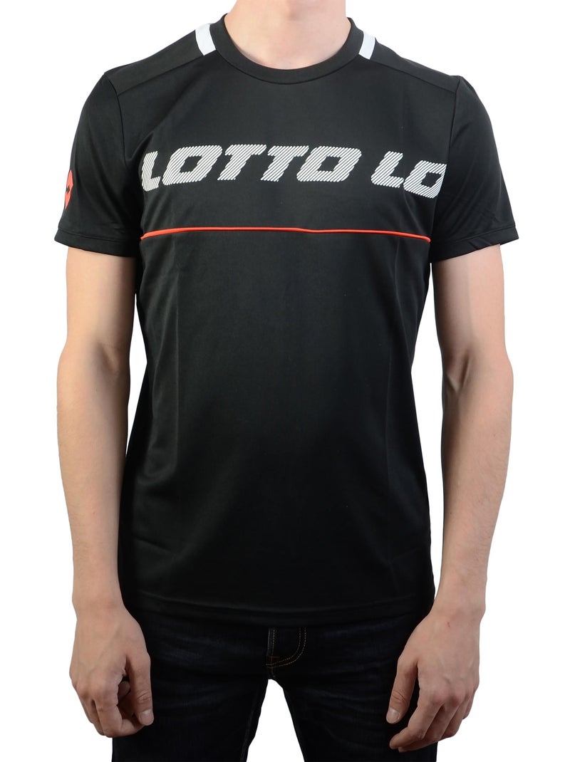Tee Shirt Lotto Logo V Tee PL Noir - Kiabi