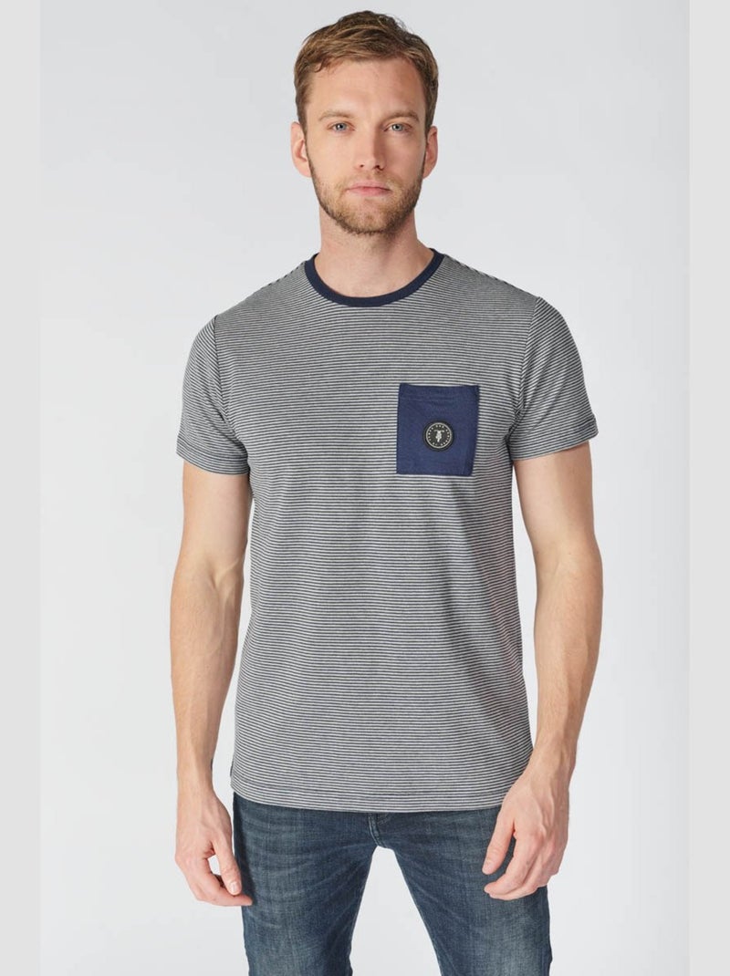 Tee-Shirt LOXEL 'Le Temps Des Cerises' Gris - Kiabi