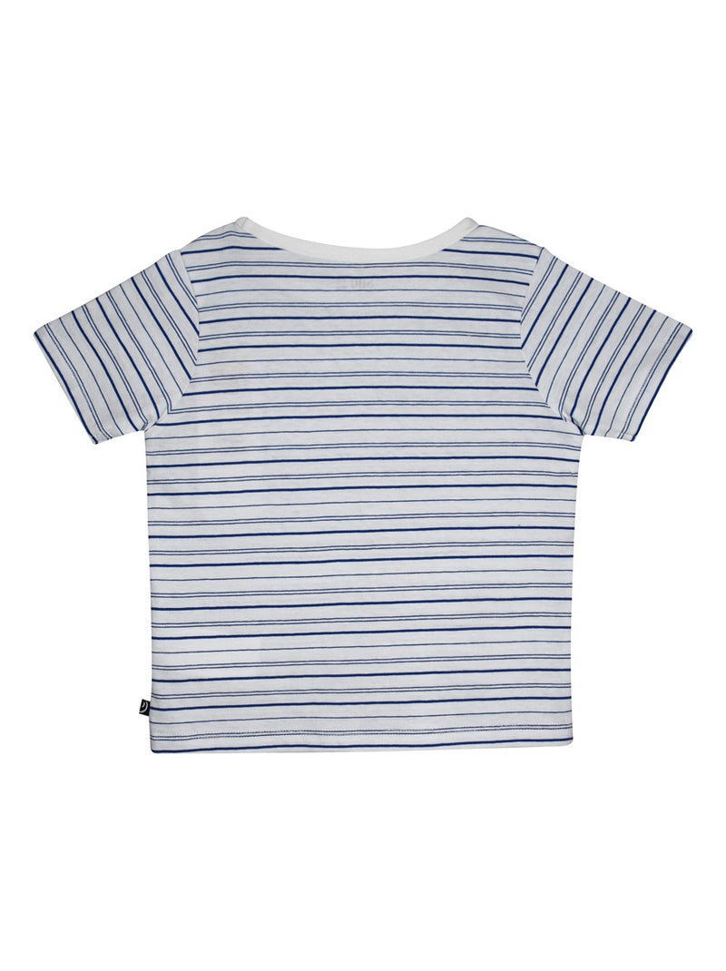 TEE SHIRT LUC MANCHES COURTES ENFANT Blanc - Kiabi