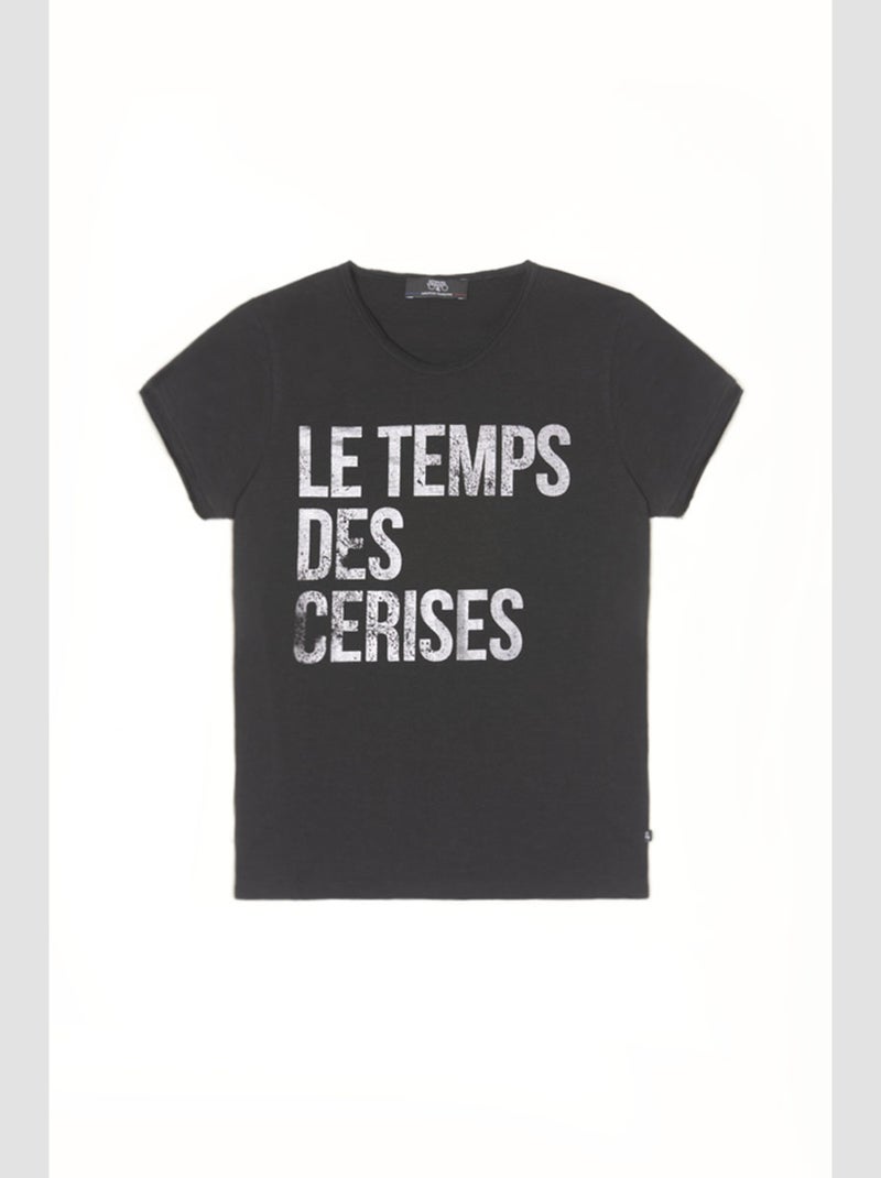 Tee-Shirt LUCIUSGI 'Le Temps Des Cerises' Noir - Kiabi