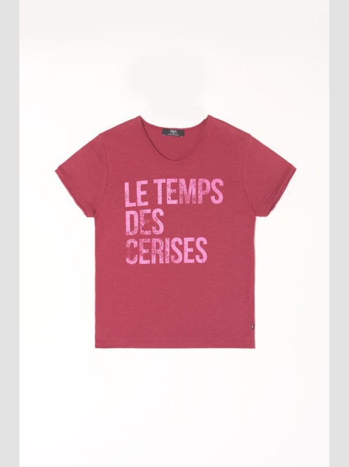 Tee-Shirt LUCIUSGI 'Le Temps Des Cerises' - Kiabi