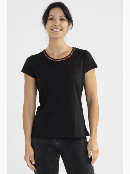 Tee-shirt Lurex   Avec Col Rond | Gerard Pasquier - Kiabi