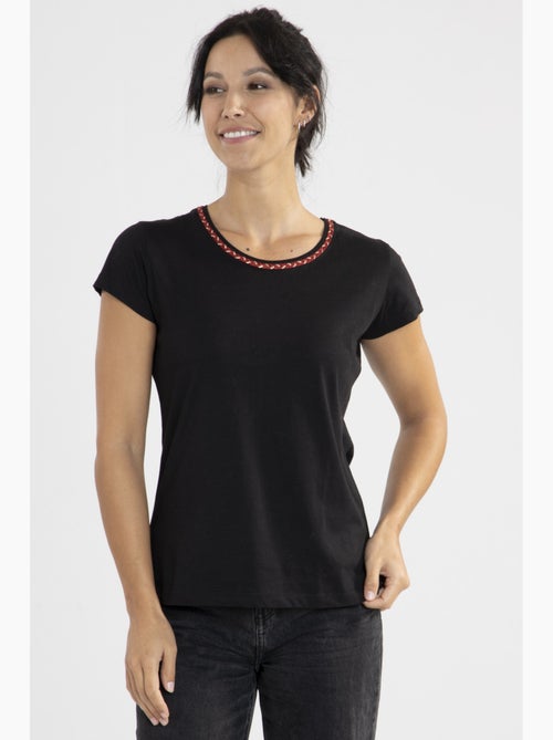 Tee-shirt Lurex   Avec Col Rond | Gerard Pasquier - Kiabi