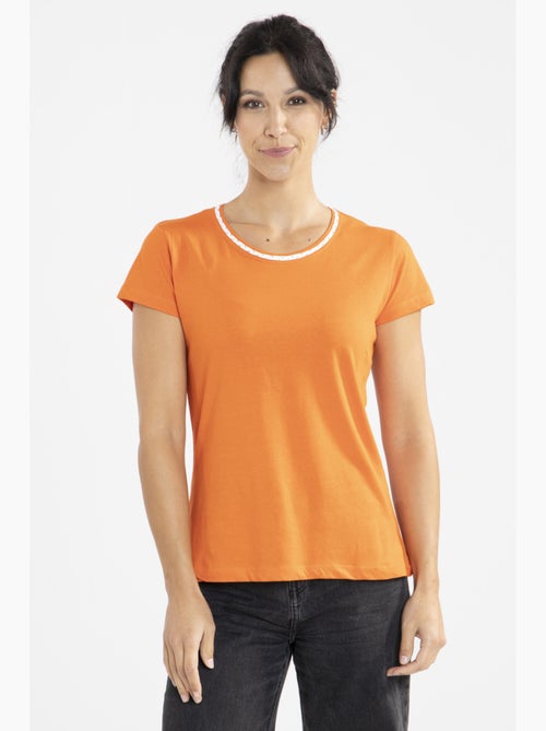 Tee-shirt Lurex   Avec Col Rond | Gerard Pasquier - Kiabi