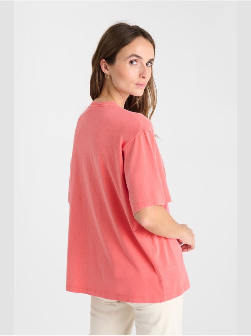 Tee-shirt lynette 'le temps des cerises' Rose - Kiabi