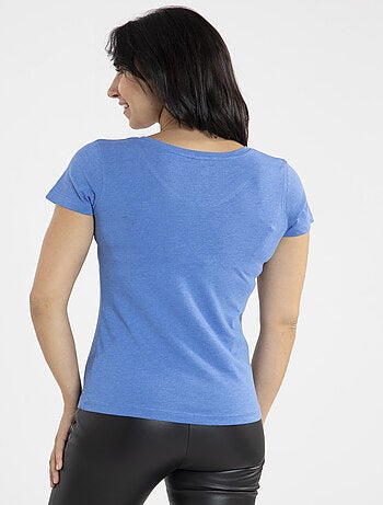 Tee-shirt Mady | Gerard Pasquier Avec Col V | Gerard Pasquier