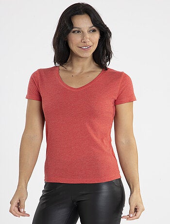 Tee-shirt Mady | Gerard Pasquier Avec Col V | Gerard Pasquier