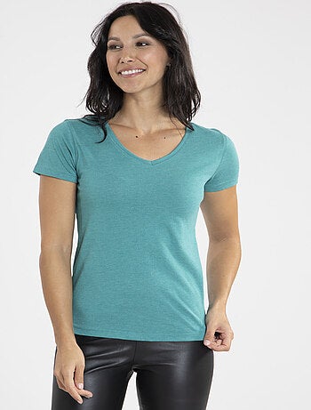 Tee-shirt Mady | Gerard Pasquier Avec Col V | Gerard Pasquier