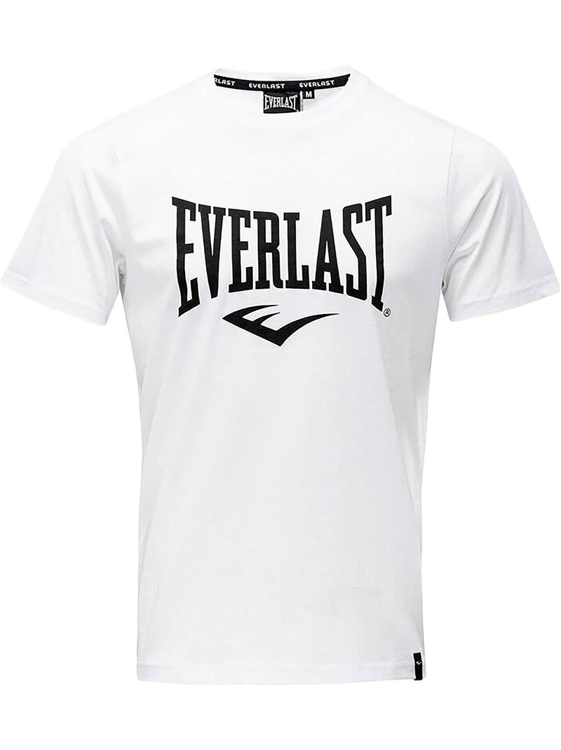 Tee Shirt Manche Courte Everlast Russel Blanc - Kiabi