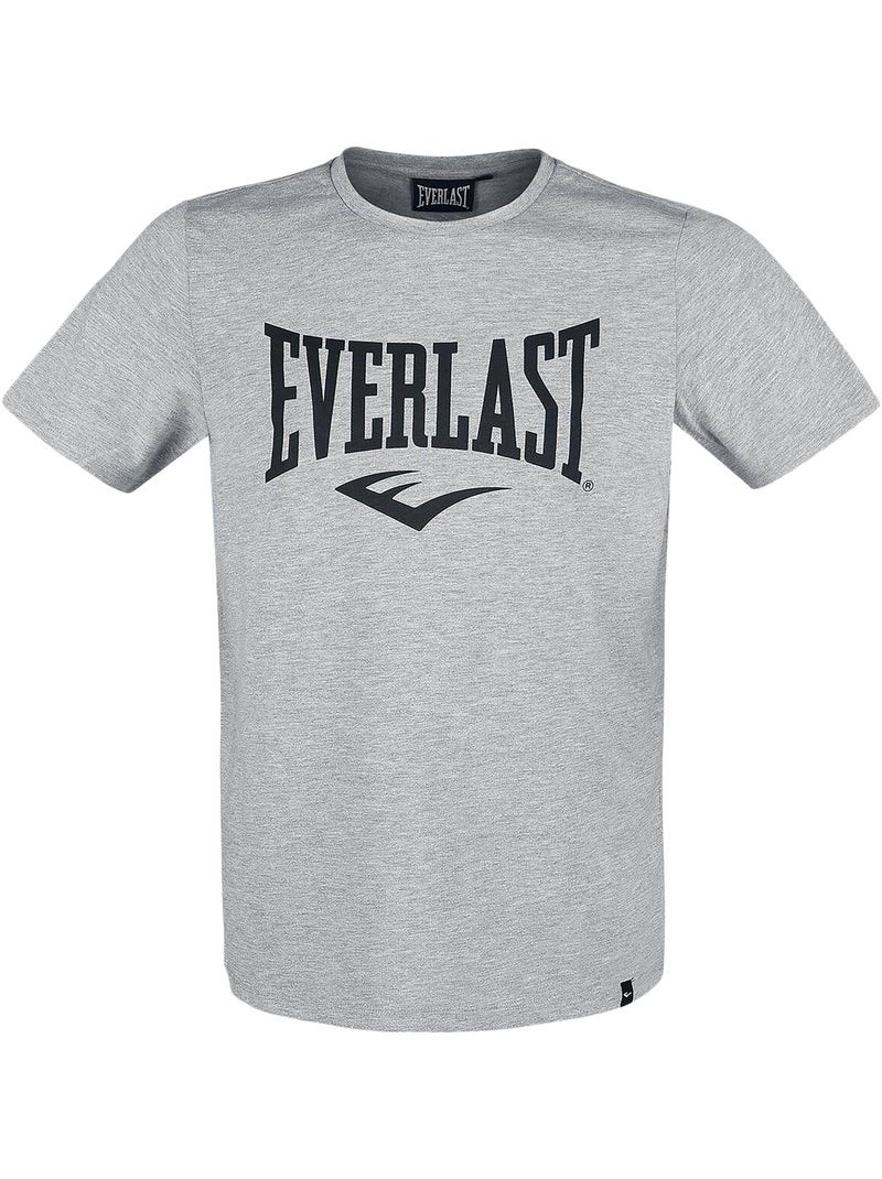 Tee Shirt Manche Courte Everlast Russel Gris - Kiabi