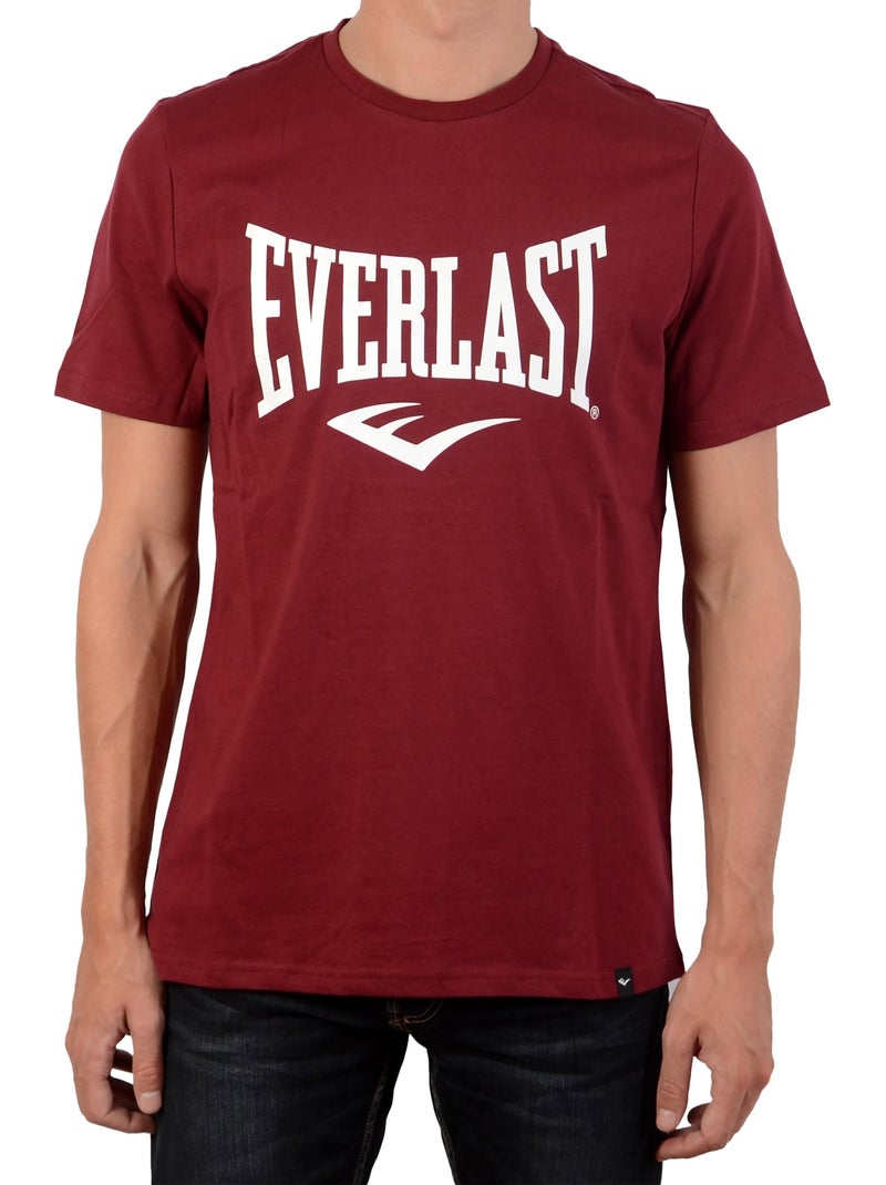 Tee Shirt Manche Courte Everlast Russel Rouge - Kiabi