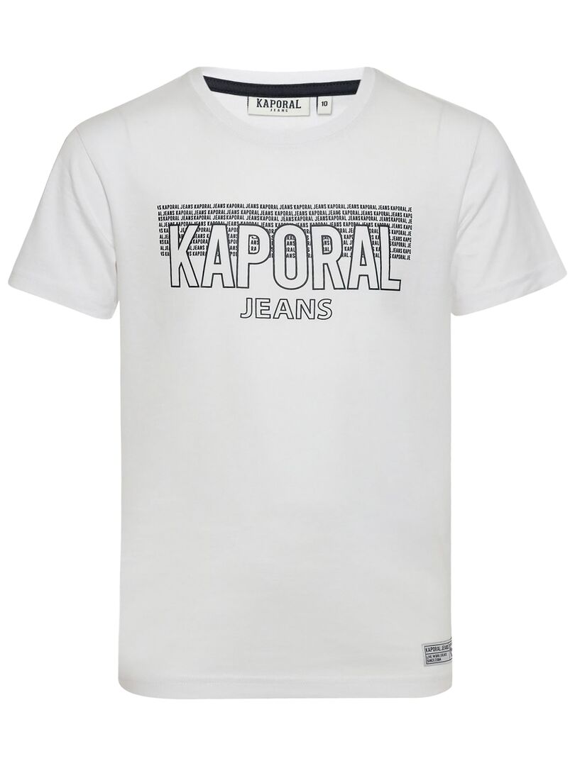 Tee-shirt Garçon - KAPORAL - Coupe Droite - Col V - Matière Chinée