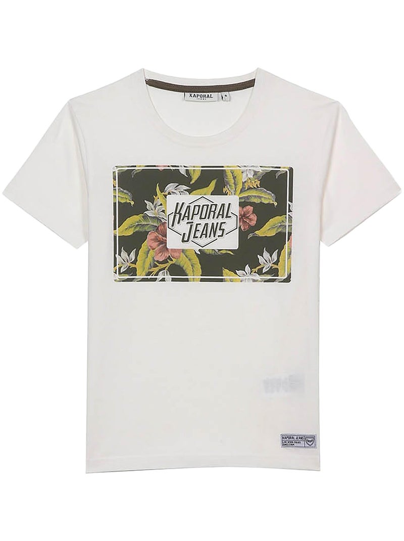 Tee Shirt Manche Courte Kaporal Enfant Roll Blanc - Kiabi