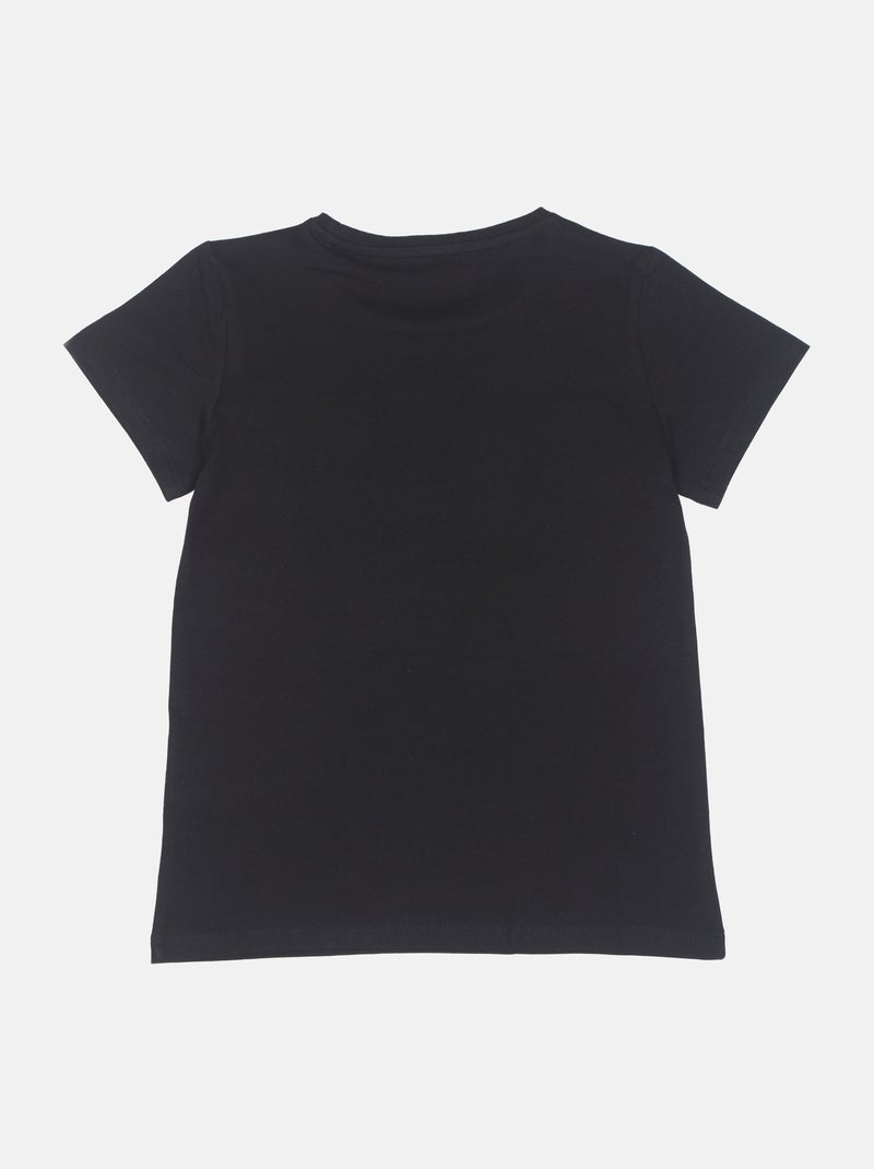 Tee shirt manches courtes - Guess kids Noir - Kiabi