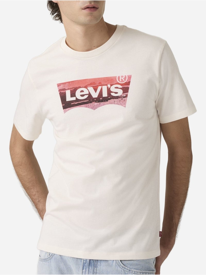 Tee Shirt manches courtes - Levi's Blanc cassé - Kiabi
