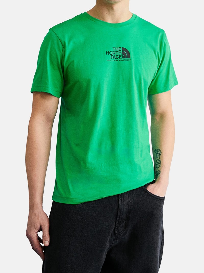 Tee Shirt manches courtes - The North Face Vert - Kiabi