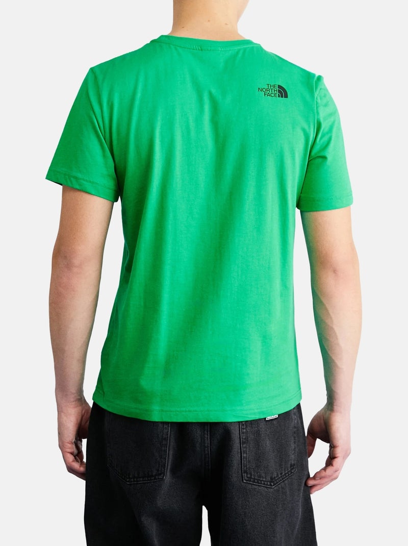 Tee Shirt manches courtes - The North Face Vert - Kiabi