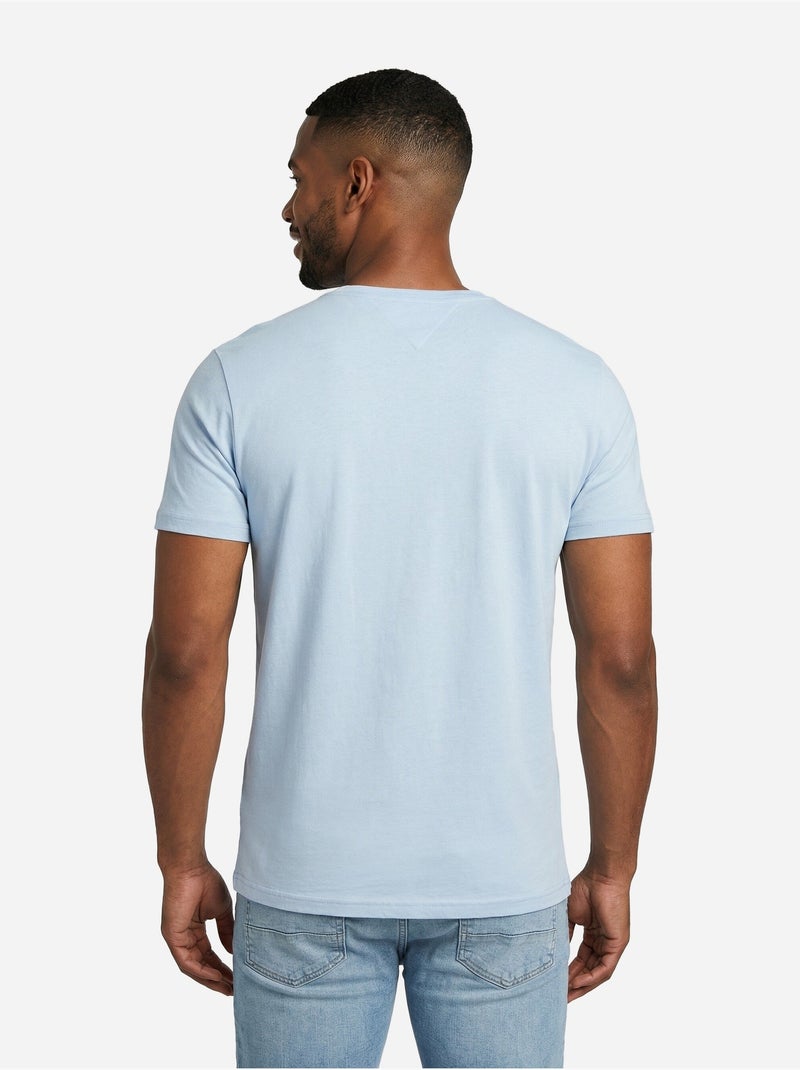 Tee Shirt manches courtes - Tommy jeans Bleu clair - Kiabi
