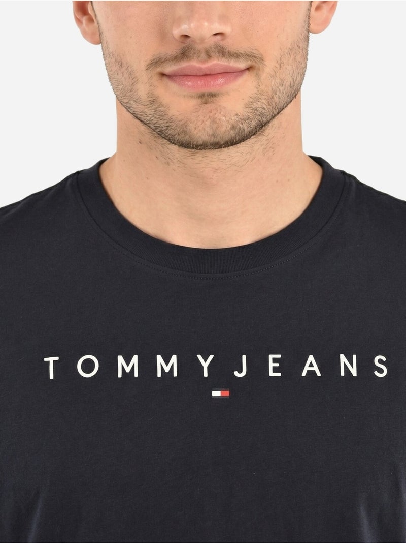 Tee Shirt manches courtes - Tommy jeans Bleu foncé - Kiabi