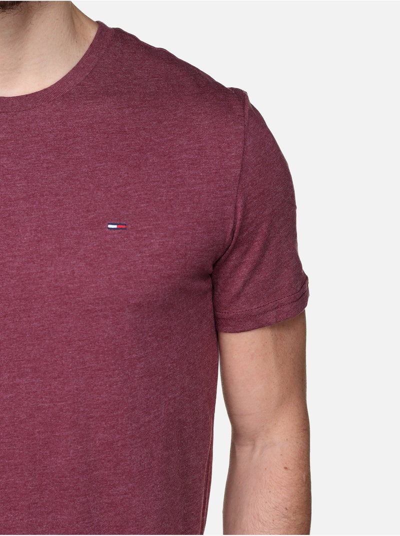 Tee Shirt manches courtes - Tommy jeans Bordeaux - Kiabi