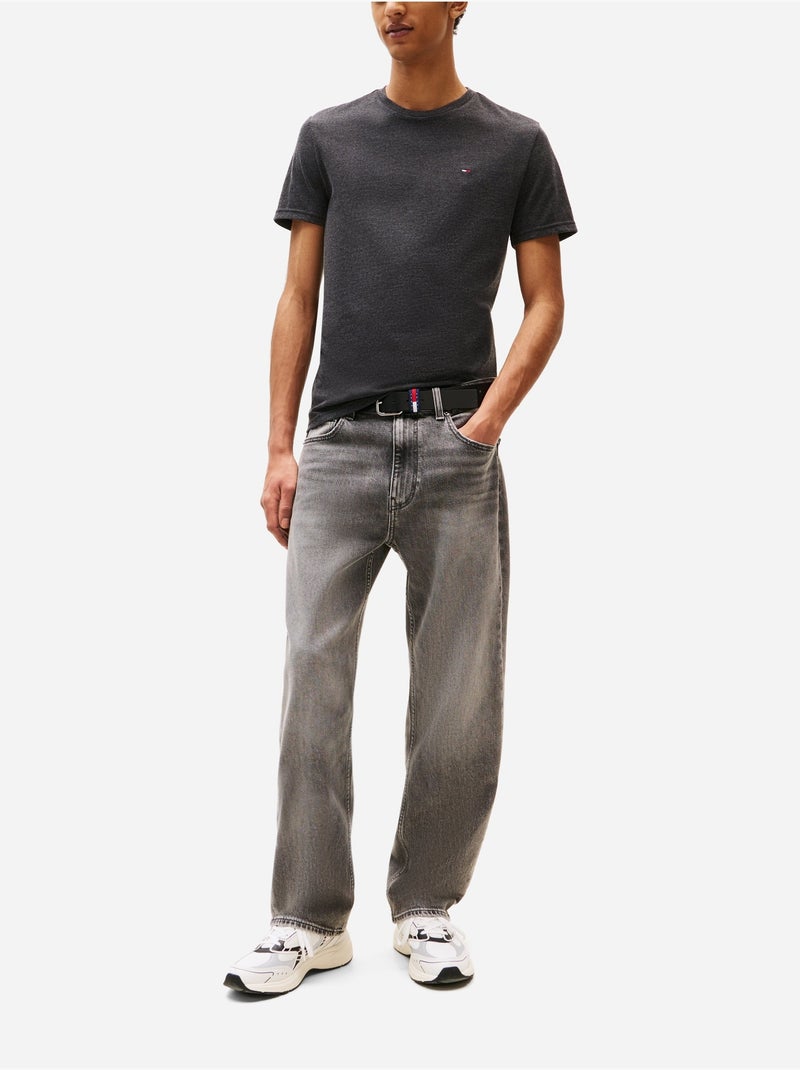 Tee Shirt manches courtes - Tommy jeans Noir - Kiabi