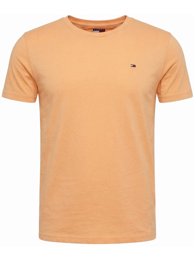 Tee Shirt manches courtes - Tommy jeans Orange clair - Kiabi